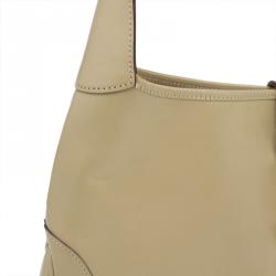 مملوكة مسبقًا Gucci Beige Leather Jackie O Hobo Bag