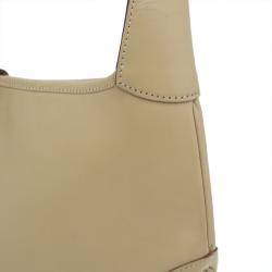 مملوكة مسبقًا Gucci Beige Leather Jackie O Hobo Bag