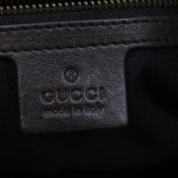 مملوكة مسبقًا Gucci Brown Suede Horsebit Jockey Tote