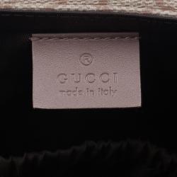 Pre Owned Gucci Beige Coated Canvas Diaper Messenger Bag