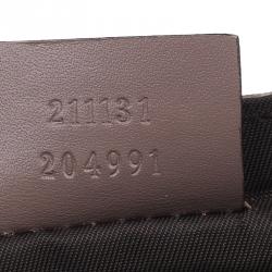 Pre Owned Gucci Beige Coated Canvas Diaper Messenger Bag