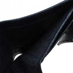 مملوكة مسبقًا Gucci Black Monogram Canvas Gucci Script Logo Wallet