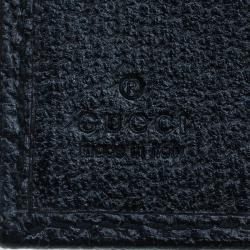 مملوكة مسبقًا Gucci Black Monogram Canvas Gucci Script Logo Wallet