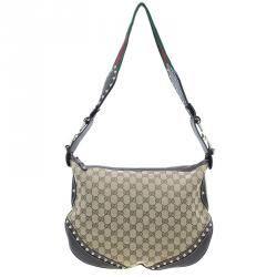 Pre Owned Gucci Brown Monogram Canvas Medium Pelham Messenger Bag