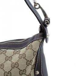 Pre Owned Gucci Brown Monogram Canvas Medium Pelham Messenger Bag