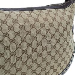 Pre Owned Gucci Brown Monogram Canvas Medium Pelham Messenger Bag