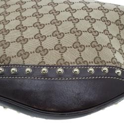 Pre Owned Gucci Brown Monogram Canvas Medium Pelham Messenger Bag
