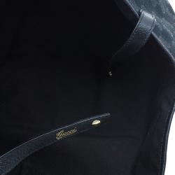 Pre Owned Gucci Black Monogram Canvas Abbey D-Ring Hobo