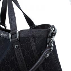 Pre Owned حقيبة غوتشي أبي كانفاس بني داكن مونوغرامي متحولة