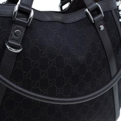 Pre Owned حقيبة غوتشي أبي كانفاس بني داكن مونوغرامي متحولة