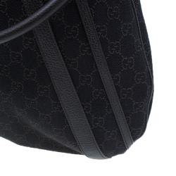 Pre Owned حقيبة غوتشي أبي كانفاس بني داكن مونوغرامي متحولة