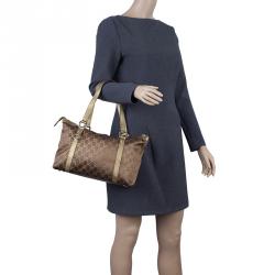 Gucci Metallic Monogram Crystal Medium Abbey Tote