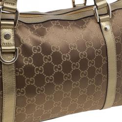 مملوكة مسبقًا Gucci Metallic Monogram Crystal Medium Abbey Tote