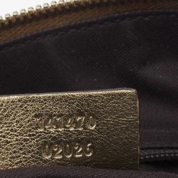 مملوكة مسبقًا Gucci Metallic Monogram Crystal Medium Abbey Tote