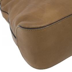 مملوكة مسبقًا Gucci Brown Leather Medium Marrakech Tassels Metal G Hobo