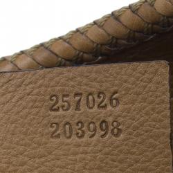 مملوكة مسبقًا Gucci Brown Leather Medium Marrakech Tassels Metal G Hobo