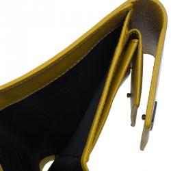 Pre Owned محفظة غوتشي كانفاس غوتشيسيما أبيض و جلد مضغوطة