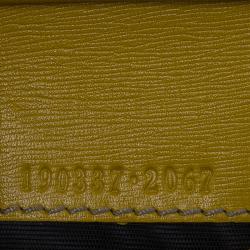 Pre Owned محفظة غوتشي كانفاس غوتشيسيما أبيض و جلد مضغوطة