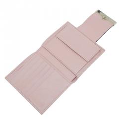 مملوكة مسبقًا محفظة غوتشي جلد ثعبان و كانفاس غوتشيسما بقلاب مضغوطة