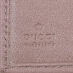 مملوكة مسبقًا محفظة غوتشي جلد ثعبان و كانفاس غوتشيسما بقلاب مضغوطة