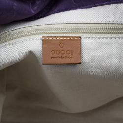 Gucci Purple Nylon Guccissima Shopper Tote Bag