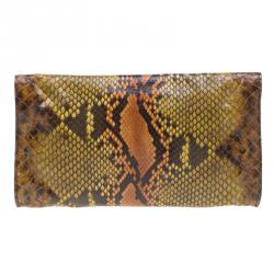 Gucci Multicolored Python Journal Clutch