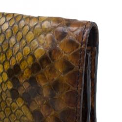 Gucci Multicolored Python Journal Clutch