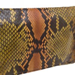 Gucci Multicolored Python Journal Clutch