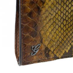 Gucci Multicolored Python Journal Clutch