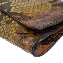 Gucci Multicolored Python Journal Clutch