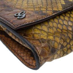 Gucci Multicolored Python Journal Clutch