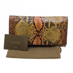 Gucci Multicolored Python Journal Clutch