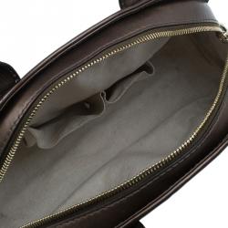 Pre Owned حقيبة غوتشي دوم هارت بت جلد بني ميتاليك غوتشيسيما متوسطة بأيدي علوية