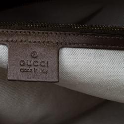 Pre Owned حقيبة غوتشي دوم هارت بت جلد بني ميتاليك غوتشيسيما متوس طة بأيدي علوية