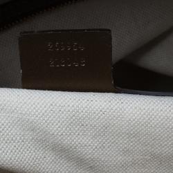 Pre Owned حقيبة غوتشي دوم هارت بت جلد بني ميتاليك غوتشيسيما متوسطة بأيدي علوية