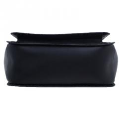 مملوكة مسبقًا Gucci Black Leather Large Limited Edition Lady Stirrup Top Handle Tote Bag