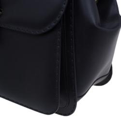 مملوكة مسبقًا Gucci Black Leather Large Limited Edition Lady Stirrup Top Handle Tote Bag