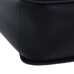 مملوكة مسبقًا Gucci Black Leather Large Limited Edition Lady Stirrup Top Handle Tote Bag