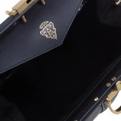 مملوكة مسبقًا Gucci Black Leather Large Limited Edition Lady Stirrup Top Handle Tote Bag