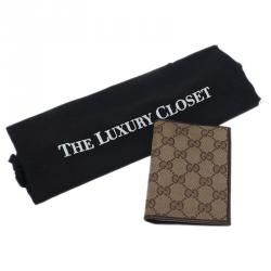 Pre Owned محفظة غوتشي غوتشيسيما كانفاس بيج بطية مزدوجة