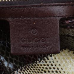 Pre Owned حقيبة يد هوبو غوتشي الذكرى السنوية 85 نسخة محدودة جلد ثعبان متعددة الألوان