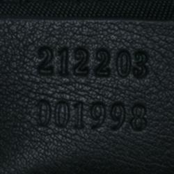 Pre Owned Gucci Black Guccissima Leather Wristlet Pochette