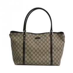 Pre Owned حقيبة غوتشي جوي كانفاس بيج و إيبوني GG أيناميل متوسطة