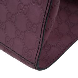 مملوكة مسبقًا Gucci Pink Guccissima Leather Large Emily Chain Shoulder Bag