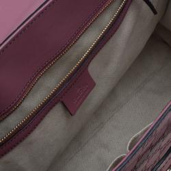 مملوكة مسبقًا Gucci Pink Guccissima Leather Large Emily Chain Shoulder Bag