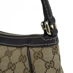 Pre Owned Gucci Beige/Brown GG Canvas Small Mayfair Bow Shoulder Bag