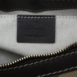 Pre Owned Gucci Beige/Brown GG Canvas Small Mayfair Bow Shoulder Bag