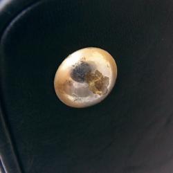 مملوكة مسبقًا حقيبة يد بوسطن غوتشي ويب جلد عجل سوداء