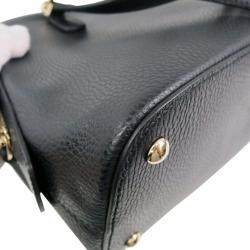 مملوكة مسبقًا Gucci Black Calfskin Leather Tote with Shoulder Strap