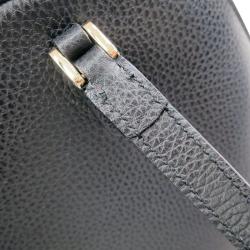 مملوكة مسبقًا Gucci Black Calfskin Leather Tote with Shoulder Strap